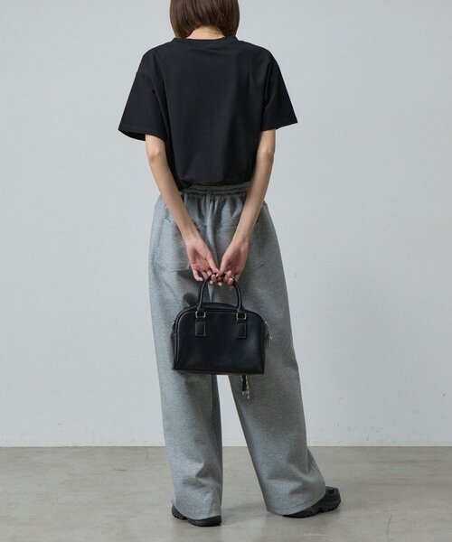 goocy（グーシー）の「【接触冷感】フロッキーロゴバルーンT（Tシャツ/カットソー・レディース・ホワイト/ブラック/チャコールグレー/ホワイト系その他・FREE）」の6枚目の写真