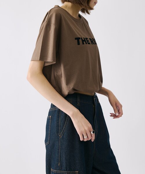 goocy(グーシー)の「【接触冷感】フロッキーロゴバルーンT(Tシャツ/カットソー・レディース・ホワイト/ブラック/チャコールグレー/ホワイト系その他/ブラウン・FREE)」の17枚目の写真