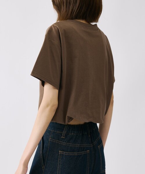 goocy(グーシー)の「【接触冷感】フロッキーロゴバルーンT(Tシャツ/カットソー・レディース・ホワイト/ブラック/チャコールグレー/ホワイト系その他/ブラウン・FREE)」の14枚目の写真