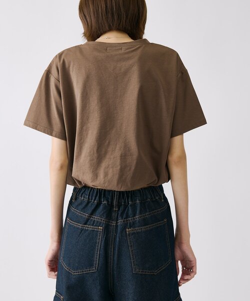 goocy(グーシー)の「【接触冷感】フロッキーロゴバルーンT(Tシャツ/カットソー・レディース・ホワイト/ブラック/チャコールグレー/ホワイト系その他/ブラウン・FREE)」の13枚目の写真