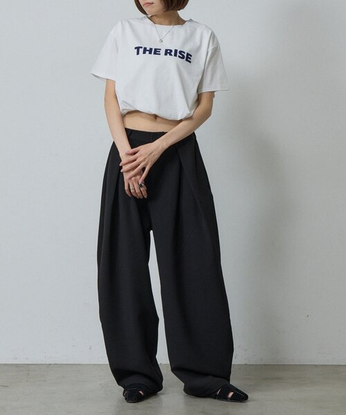 goocy(グーシー)の「【接触冷感】フロッキーロゴバルーンT(Tシャツ/カットソー・レディース・ホワイト/ブラック/チャコールグレー/ホワイト系その他/ブラウン・FREE)」の12枚目の写真