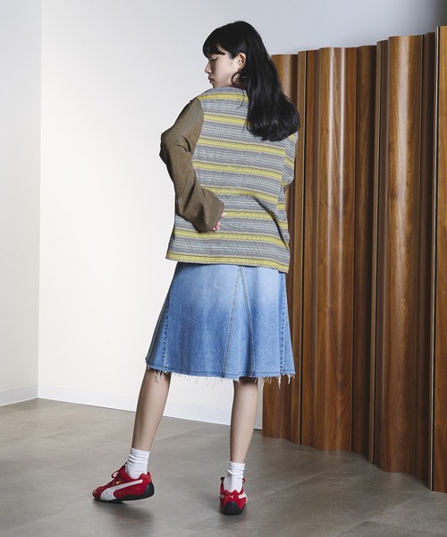 ROSE BUD（ローズバッド）の「(CREOLME)MULTI STRIPE L/S TEE（Tシャツ/カットソー・レディース・イエロー/ブルー・ONE SIZE）」の20枚目の写真
