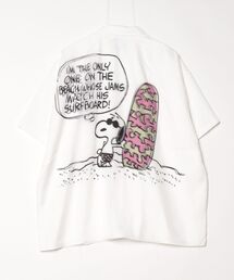 TRIPPY ART(�g���b�s�[�A�[�g)��TRIPPY ART(�g���b�s�[�A�[�g�jSNOOPY ON THE BEACH S/S SHIRTS(�V���c/�u���E�X)