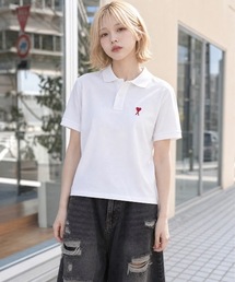 AMI Alexandre Mattiussi（アミアレクサンドルマテュッシ）の「【AMI PARIS】アミ パリス Small Heart Polo Shirt ワンポイント ロゴ ポロシャツ / BFUPL001 760（ポロシャツ）」