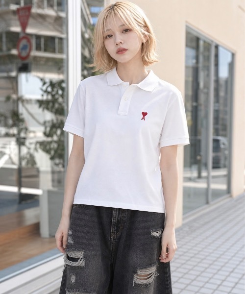 セール】【AMI PARIS】アミ パリス Small Heart Polo Shirt ワン