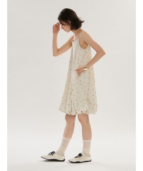 emmi(エミ)の「バルーンミニワンピース(ワンピース・レディース・ドット/ブラック・1/0)」の16枚目の写真