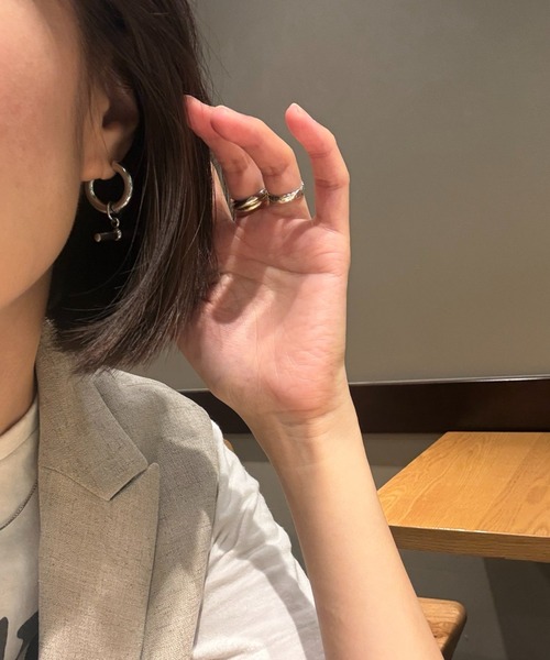 E&C closet…(イーアンドシークローゼット)の「2wayチェーンピアス(ピアス(両耳用)・レディース・シルバー/ゴールド・FREE)」の15枚目の写真