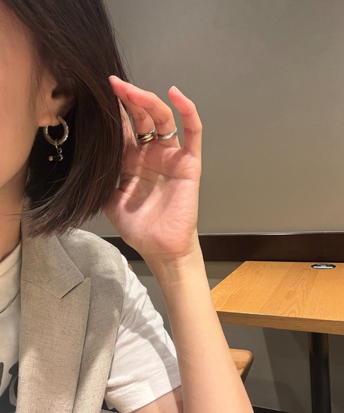 E&C closet…(イーアンドシークローゼット)の「2wayチェーンピアス(ピアス(両耳用)・レディース・シルバー/ゴールド・FREE)」の16枚目の写真