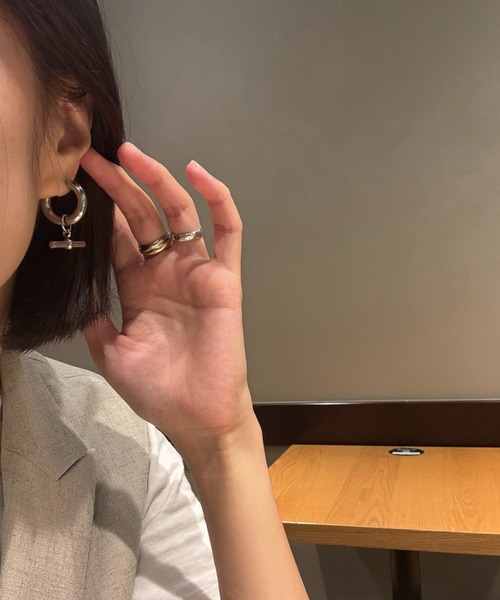E&C closet…(イーアンドシークローゼット)の「2wayチェーンピアス(ピアス(両耳用)・レディース・シルバー/ゴールド・FREE)」の17枚目の写真
