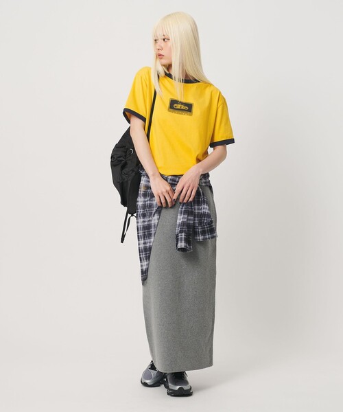 BEAUTY&YOUTH UNITED ARROWS(ビューティーアンドユースユナイテッドアローズ)の「【WEB限定】グラフィック リンガーTシャツ(Tシャツ/カットソー・レディース・ブラック/オフホワイト/イエロー・FREE)」の6枚目の写真