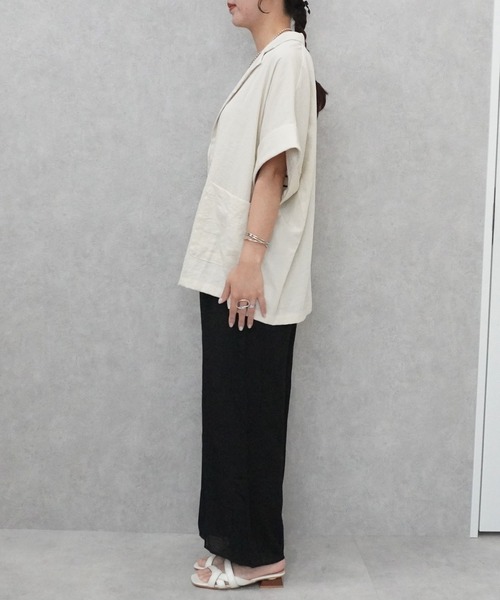 SELECT LEVERY(セレクトリベリー)の「ウエストゴム シアースラブワイドパンツ(その他パンツ・レディース・ブラック/カーキ/ベージュ・FREE)」の22枚目の写真