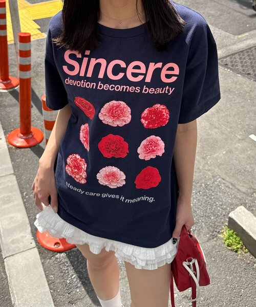 CIAOPANIC(チャオパニック)の「モチーフコレクションTee(Tシャツ/カットソー・レディース・ブルー系その他/グレー系その他2/グレー系その他3/ホワイト/ホワイト系その他/ホワイト系その他3/グレー系その他/ブルー系その他2/ブルー系その他3/グレー/ブルー/ホワイト系その他2・ONE SIZE)」の10枚目の写真