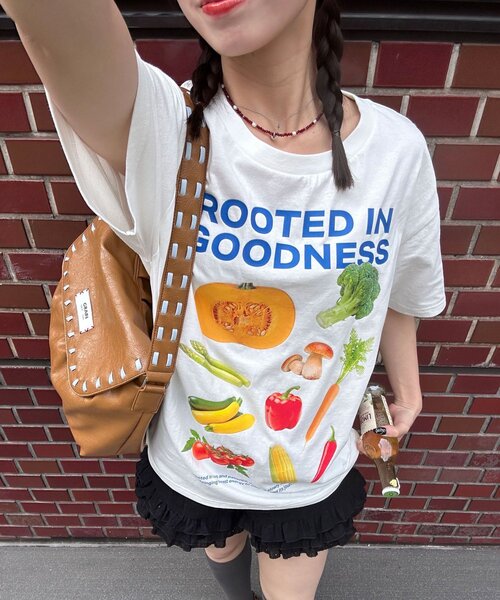 CIAOPANIC(チャオパニック)の「モチーフコレクションTee(Tシャツ/カットソー・レディース・ブルー系その他/グレー系その他2/グレー系その他3/ホワイト/ホワイト系その他/ホワイト系その他3/グレー系その他/ブルー系その他2/ブルー系その他3/グレー/ブルー/ホワイト系その他2・ONE SIZE)」の3枚目の写真