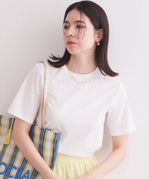 OPAQUE.CLIP | ベーシックTシャツ/オーガニックコットン混【洗濯機OK】(Tシャツ/カットソー)