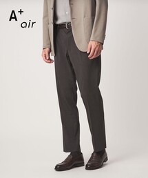 A+ air PE/PU トリコット プリント スタンダード 1プリーツ スラックス -ストレッチ・接触冷感・通気性-