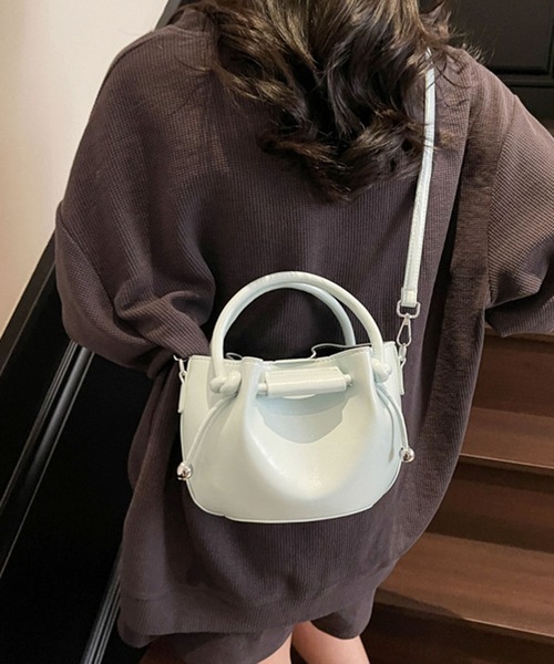 ammy.(エイミードット)の「【 ammy. / エイミードット 】 ノットハンドル ミニ ショルダーバッグ(ショルダーバッグ・レディース・シルバー/ブラック/ライトブルー/ライトピンク/ホワイト・FREE)」の17枚目の写真