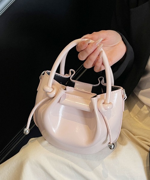 ammy.(エイミードット)の「【 ammy. / エイミードット 】 ノットハンドル ミニ ショルダーバッグ(ショルダーバッグ・レディース・シルバー/ブラック/ライトブルー/ライトピンク/ホワイト・FREE)」の18枚目の写真