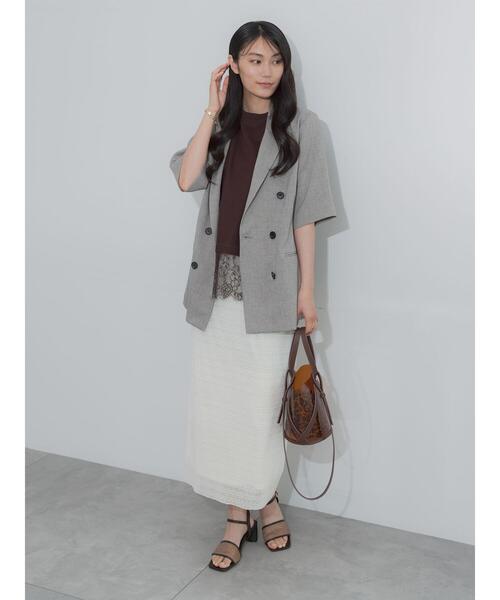 Te chichi（テチチ）の「レースプリーツナロースカート《2026 SUMMER LOOK item》（スカート・レディース・ブラック/ブルー/オフホワイト・F）」の10枚目の写真