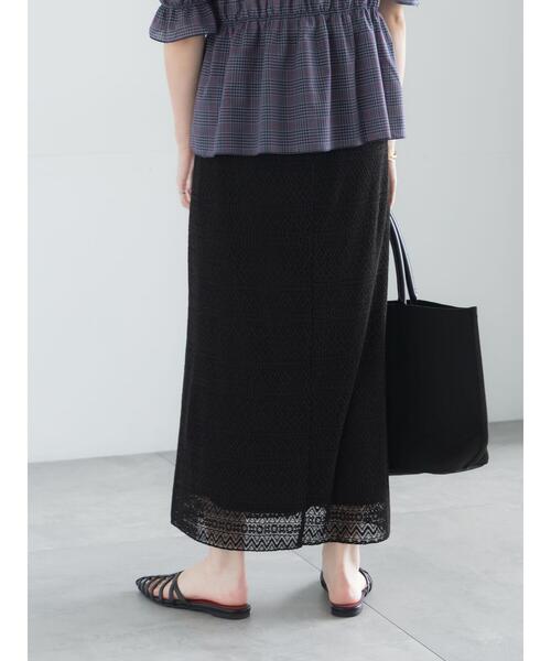Te chichi（テチチ）の「レースプリーツナロースカート《2026 SUMMER LOOK item》（スカート・レディース・ブラック/ブルー/オフホワイト・F）」の19枚目の写真