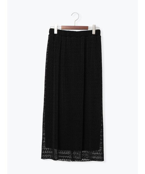 Te chichi（テチチ）の「レースプリーツナロースカート《2026 SUMMER LOOK item》（スカート・レディース・ブラック/ブルー/オフホワイト・F）」の22枚目の写真