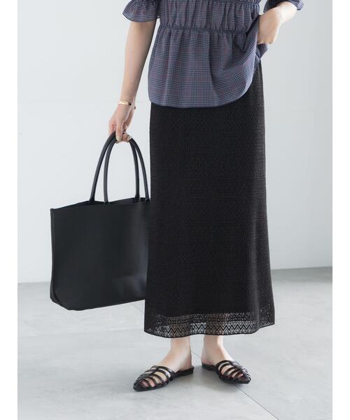 Te chichi（テチチ）の「レースプリーツナロースカート《2026 SUMMER LOOK item》（スカート・レディース・ブラック/ブルー/オフホワイト・F）」の3枚目の写真
