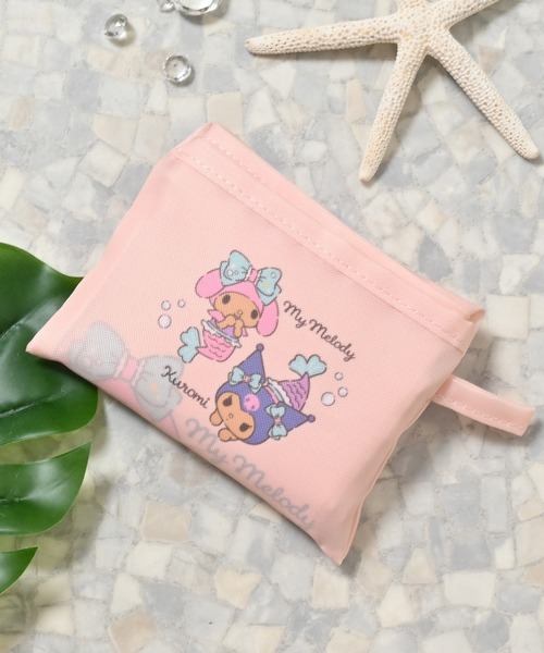 Honeys（ハニーズ）の「サンリオキャラクターズ／お弁当バッグ（エコバッグ/サブバッグ・レディース・ライトピンク/サックスブルー/ネイビー/アイボリー/ピンク・FREE）」の5枚目の写真