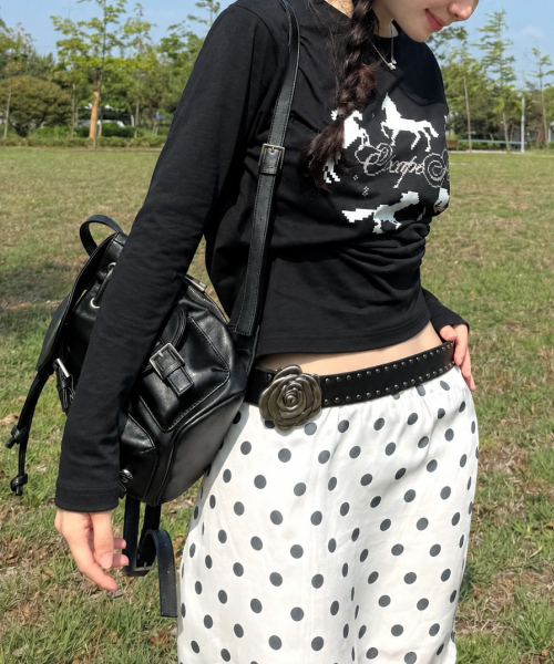 LOTSYOU（ロッツユー）の「[Leather] Nostalgia Non Twinkle Backpack BLACK（バックパック/リュック・レディース・その他・OS）」の2枚目の写真