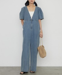 LOUNGEDRESS | デニムパフオールインワン(つなぎ/オールインワン)