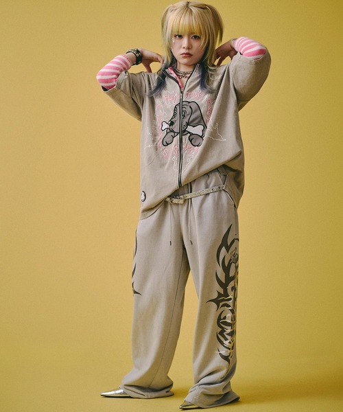 GALFY(ガルフィー)の「GALFY-ハーフ&ハーフTee(Tシャツ/カットソー・メンズ・グレー/ブラック・XL/L)」の7枚目の写真