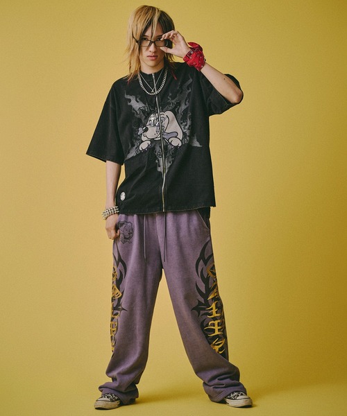 GALFY(ガルフィー)の「GALFY-ハーフ&ハーフTee(Tシャツ/カットソー・メンズ・グレー/ブラック・XL/L)」の12枚目の写真