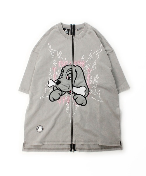 GALFY(ガルフィー)の「GALFY-ハーフ&ハーフTee(Tシャツ/カットソー・メンズ・グレー/ブラック・XL/L)」の18枚目の写真