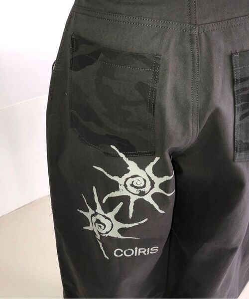 COIRIS(コイリス)の「リセンカモ配色ロールアップカモコットンパンツ(その他パンツ・レディース・チャコールグレー・FREE)」の13枚目の写真