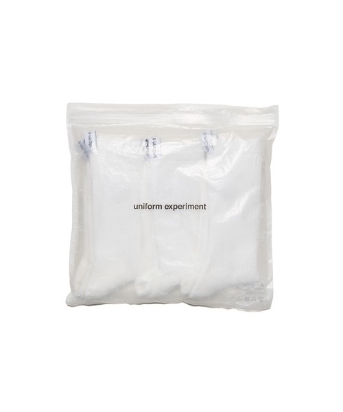 uniform experiment(ユニフォームエクスペリメント)の「3-PACK SOCKS(ソックス/靴下・メンズ・ホワイト・FREE)」の1枚目の写真