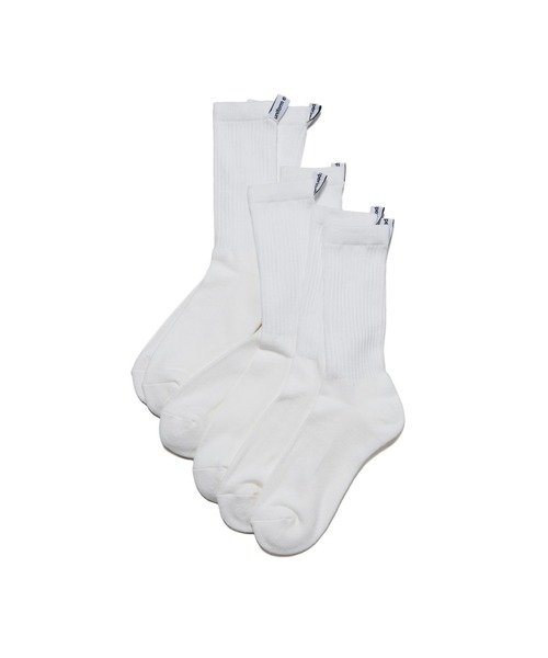 uniform experiment(ユニフォームエクスペリメント)の「3-PACK SOCKS(ソックス/靴下・メンズ・ホワイト・FREE)」の4枚目の写真