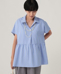 Elura | 汗ジミ軽減スキッパーシャツ≪汗ジミ軽減＆UVケア≫/912407(シャツ/ブラウス)