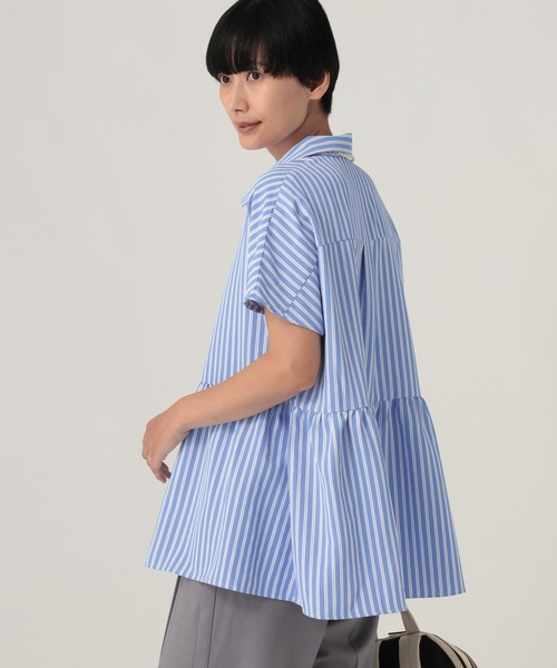 Elura(エルーラ)の「汗ジミ軽減スキッパーシャツ≪汗ジミ軽減&UVケア≫/912407(シャツ/ブラウス・レディース・オフホワイト/ネイビー/チャコールグレー/ブルー・FREE)」の22枚目の写真
