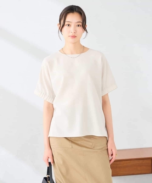 a.v.v(アーヴェヴェ)の「ドライタッチメッシュブラウス(シャツ/ブラウス・レディース・アイボリー/モカ・38/40)」の17枚目の写真