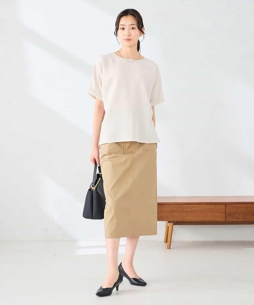 a.v.v(アーヴェヴェ)の「ドライタッチメッシュブラウス(シャツ/ブラウス・レディース・アイボリー/モカ・38/40)」の19枚目の写真