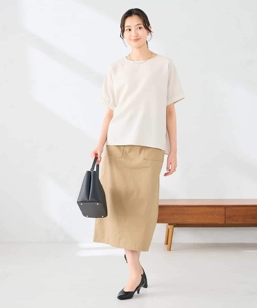 a.v.v(アーヴェヴェ)の「ドライタッチメッシュブラウス(シャツ/ブラウス・レディース・アイボリー/モカ・38/40)」の20枚目の写真