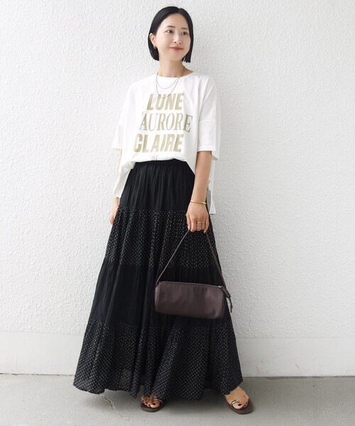 +81BRANCA(ハチイチブランカ)の「【SHIPS別注】81BRANCA: 5分袖 ロゴ・フォト TEE(Tシャツ/カットソー・レディース・ライトホワイト/ダークグレー/ホワイト・ONE SIZE)」の21枚目の写真