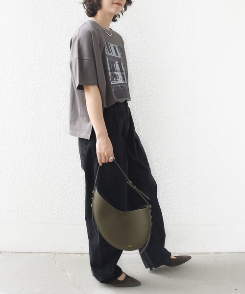 +81BRANCA(ハチイチブランカ)の「【SHIPS別注】81BRANCA: 5分袖 ロゴ・フォト TEE(Tシャツ/カットソー・レディース・ライトホワイト/ダークグレー/ホワイト・ONE SIZE)」の6枚目の写真