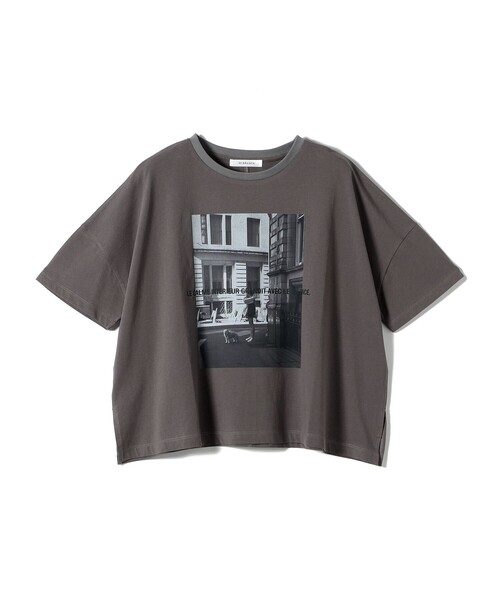 +81BRANCA(ハチイチブランカ)の「【SHIPS別注】81BRANCA: 5分袖 ロゴ・フォト TEE(Tシャツ/カットソー・レディース・ライトホワイト/ダークグレー/ホワイト・ONE SIZE)」の19枚目の写真
