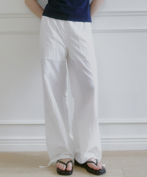 MICANE(ミケーネ)の「フービンワイドバンディングパンツ(スウェットパンツ・レディース・チャコール/レモンイエロー/アイボリー・SMALL/MEDIUM/LARGE/X-LARGE)」の11枚目の写真