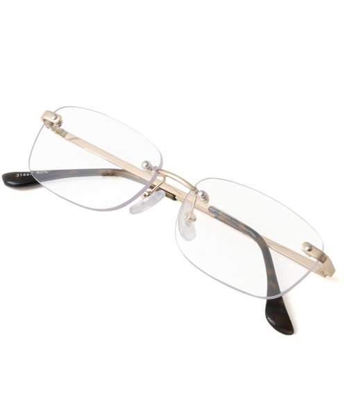 atmos pink(アトモスピンク)の「atmos pink Square Clear Glasses / アトモスピンク スクエア クリア グラス(サングラス・レディース・ゴールド・FREE)」の2枚目の写真