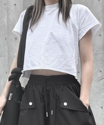 YACA | Cutoff mini Tee/カットオフミニT(Tシャツ/カットソー)