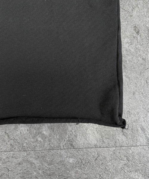 YACA(ヤーカ)の「Cutoff mini Tee/カットオフミニT(Tシャツ/カットソー・レディース・グレー/ブラック/ホワイト・FREE)」の18枚目の写真