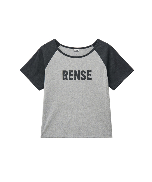 RENSE(レンセ)の「Raglan Color Block Logo Tee Charcoal(Tシャツ/カットソー・レディース・その他・OS)」の3枚目の写真