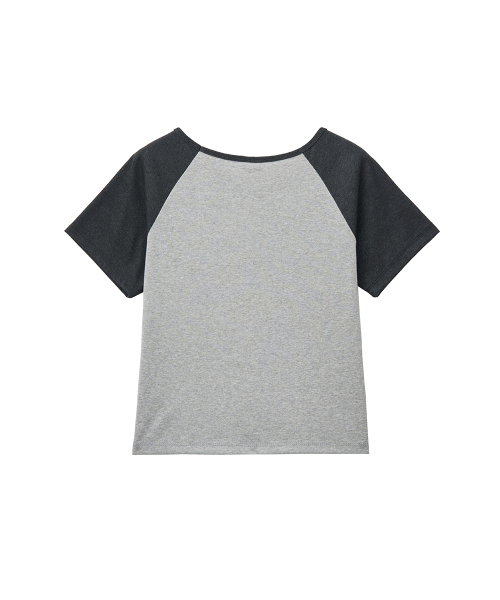 RENSE(レンセ)の「Raglan Color Block Logo Tee Charcoal(Tシャツ/カットソー・レディース・その他・OS)」の4枚目の写真