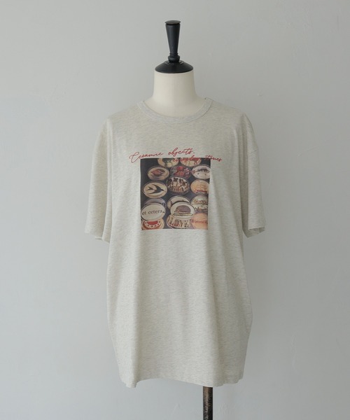 CLEIO(クレイオ)の「【CLEIO】フォトプリント オーバーサイズTシャツ PHOTO PRINT OVERSIZE TEE(Tシャツ/カットソー・レディース・チャコールグレー/オフホワイト/オートミール・FREE)」の15枚目の写真