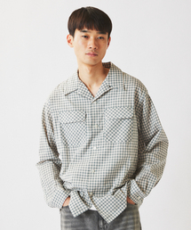 JOURNAL STANDARD relume | ドビー ミニチェック オープンカラーシャツ(シャツ/ブラウス)